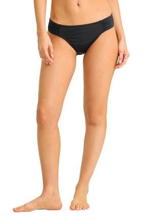 Tommy Bahama Pearl Hipster UPF 50+ Bikini Bottoms in Black at Nordstrom, Size X-Large