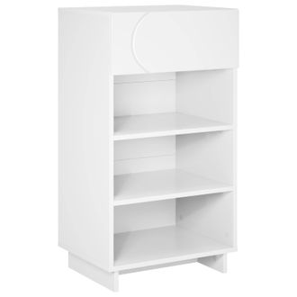 vidaXL Armario Zapatero 48 X 38 X 87,5 Cm Madera De Ingenier&iacute;a Blanco Vidaxl