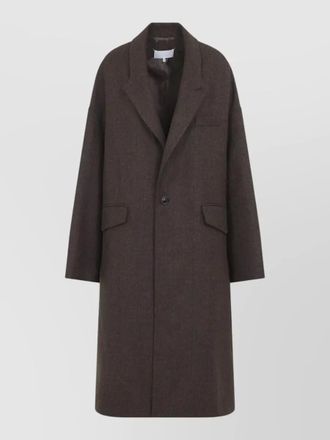 Maison Margiela wool oversized checked coat