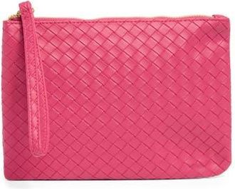 Mundi Woven Wristlet in Bright Pink at Nordstrom Rack