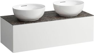 Laufen Laufen Il Bagno Alessi Cajonera, Encimera De Piedra Marrone
