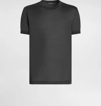 Dolce & Gabbana T-shirt M/corta Giro - Man T-shirts And Polos Grey 44