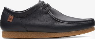 Clarks Shacre II Run Zwarte Leren Schoenen