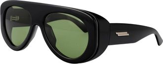 Bottega Veneta Pilot Zonnebril - unisex - Zonnebrillen - Zwart - 58 MM - Accessoires
