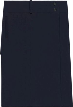 Courr&egrave;ges Rokken, Dames, Blauw, M, Navy Midi Rok
