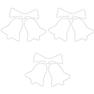 vidaXL Figuras de campanas de Navidad con 72 LEDs 3 uds 50x56 cm vidaXL