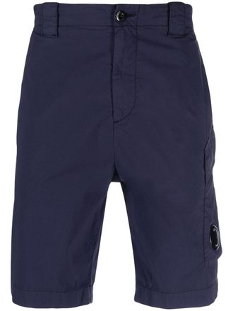 C.P. Company Lens-detail cargo shorts - Blue