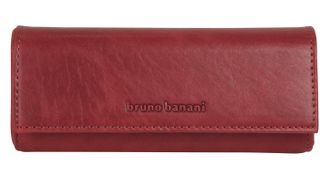 Bruno Banani Brustbeutel BRUNO BANANI, Damen, rot, Leder, unifarben, Kleinlederwaren Brustbeutel, echt Leder