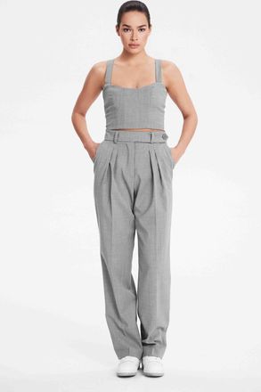 Benu lichtgrijze dames top