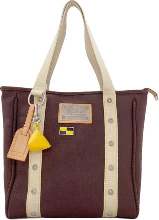 Louis Vuitton Dark Brown Canvas Tote Bag (Pre-Owned)