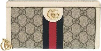 Gucci Pre-owned Wallets, female, Beige, Size: ONE SIZE Pre-owned Long Wallet (Bi-fold)
