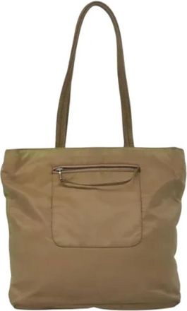 Prada Pre-owned Nylon totes - Dames - Vintage Shopper - Beige - ONE Size - Nylon - Vintage
