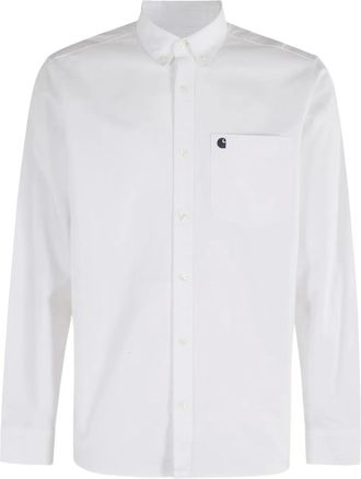Carhartt Work in Progress logo-pocket Oxford shirt - White