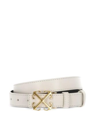 Off-white signature Arrows motif-buckle leather belt - women - Calf Leather - 85 - Neutrals