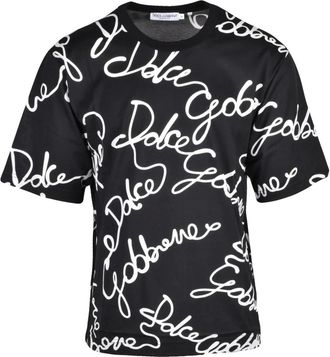 Dolce & Gabbana Hombre, Camisetas, Negro, Talla: S