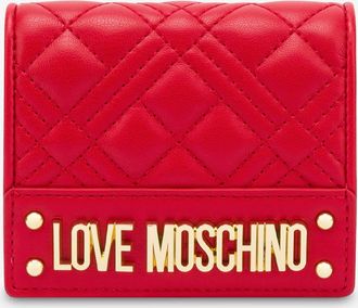 Love Moschino Portafoglio trapuntato small - Rosso