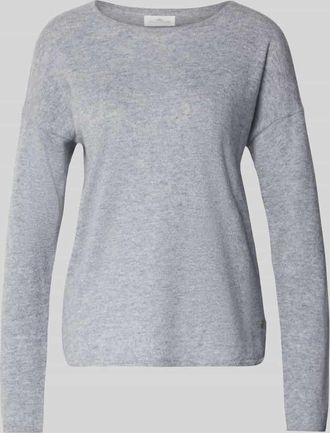 Fynch-Hatton Fynch-Hatton Strickpullover aus reinem Kaschmir mit Rundhalsausschnitt in Hellgrau Melange, Größe XXL