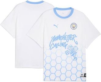 Puma Mens Puma White Manchester City 2025 FIFA Club World Cup Hoops T-Shirt at Nordstrom, Size X-Large