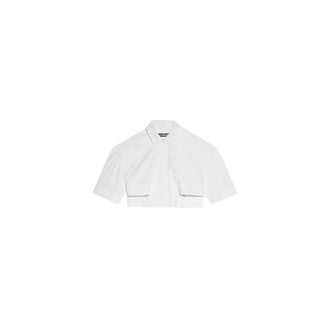 Jacquemus Dames, Blouses & Shirts, Wit, Maat: M Katoen