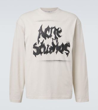 Acne Studios Logo cotton-blend jersey T-shirt