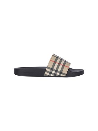Burberry Sandali Slide Vintage Check
