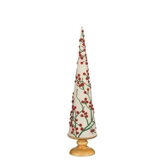 MiCa Decorations &Aacute;rbol de navidad decorativo rojo h55xb12xl12cm