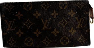 Louis Vuitton Brown Leather Pouch (Pre-Owned)