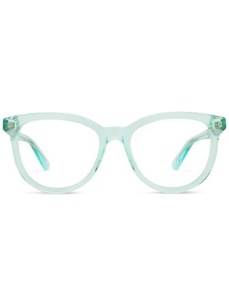 Gucci square-frame glasses - women - Acetate - 52 - Green
