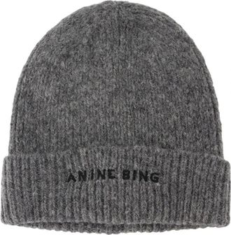 Anine Bing Elia Muts - Dames - Hoeden - Grijs - ONE Size - Wol - Accessoires