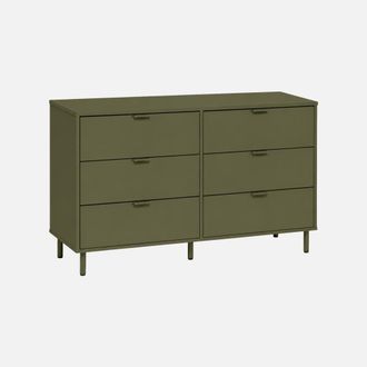 Sweeek C&oacute;moda De Madera Y Metal Con 6 Cajones