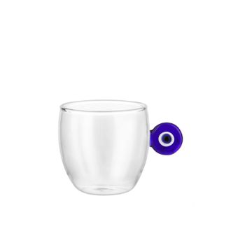 KASANOVA Tazzina in vetro borosilicato 120 ml occhio greco