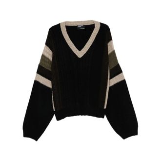 Enfants Riches Deprimes V-neck Knitwear, male, Multicolor, Size: L Roman Sweater