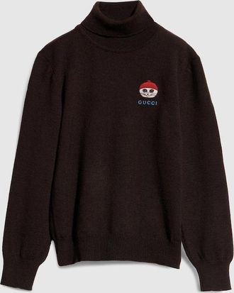Gucci Kids - Wool Turtleneck Sweater, Brown