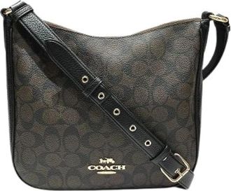 Coach Pre-owned Cross Body Bags, female, Brown, Size: ONE SIZE Pre-owned Signature PVC Shoulder Bag