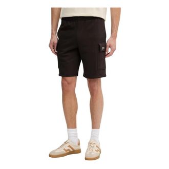 Lacoste Cotton Fleece Cargo Shorts - Heren - Korte Broeken - Zwart - S - Katoen - Korte Broeken