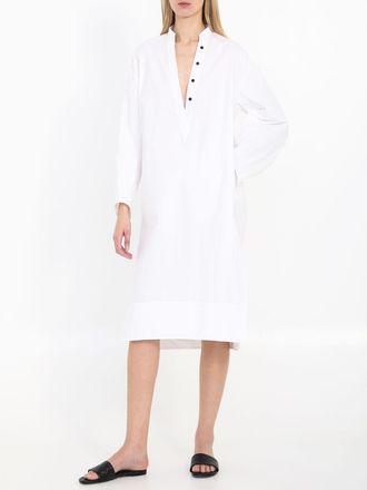 Khaite Womens Brom Dress - White Cotton - Size EU 36 (Womens)