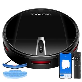 OEM Robot Aspirador Con Mapeo Inteligente, Limpieza En Seco Y H&uacute;medo, Color Negro