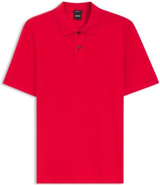 BOSS Pallas polo shirt in cotton piqu&eacute; with embroidered logo