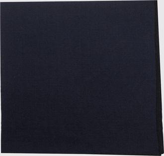 Gucci Sciarpa da uomo in misto lana e seta con design tinta unita blu