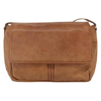 Bottega Veneta Pre-owned Cross Body Bags, female, Brown, Size: ONE SIZE Pre-owned Leather Shoulder Bag