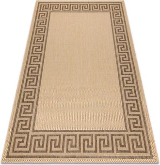 RugsX Rugsx - carpet sisal floorlux 20014 mais / coffee beige 140x200 cm
