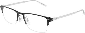 Montblanc Glasses, male, Black, Size: 55 MM Snowcap Optical Frame