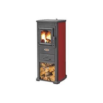 OEM Stufa Legna 5 Kw Berna Lux Rosso