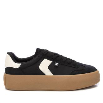 Xti Womens Textile Sneakers In Black