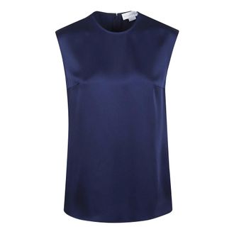 Stella McCartney Dames, Tops, Blauw, Maat: 2XS Satijn