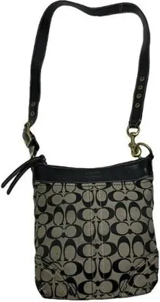 Coach Pre-owned Cross Body Bags, female, Multicolor, Size: ONE SIZE Pre-owned Canvas Shoulder Bag