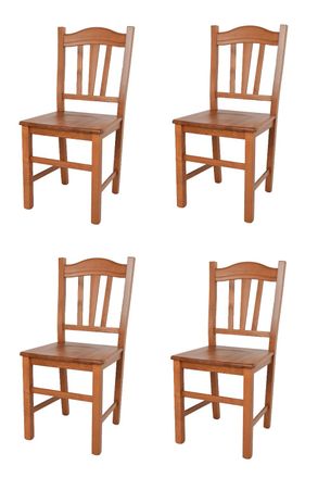 Tommychairs Tommychairs 4 Sillas Silvana En Madera De Haya Color Cerezo