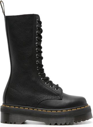 Dr. Martens High Lace-Up Black Leather Ankle Boots