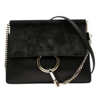 Chlo&eacute; Pre-owned Cross Body Bags, female, Black, Size: ONE SIZE Pre-owned Faye Crossbody Bag