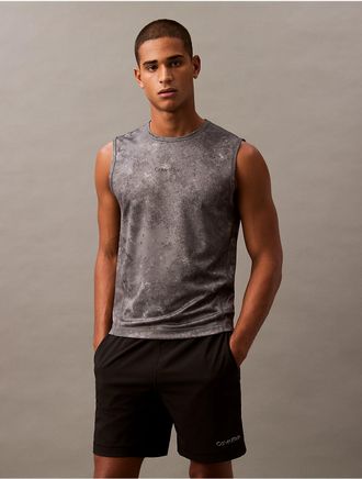 Calvin Klein Calvin Klein Mens Modern Sport Printed Tank Top - Grey - XS